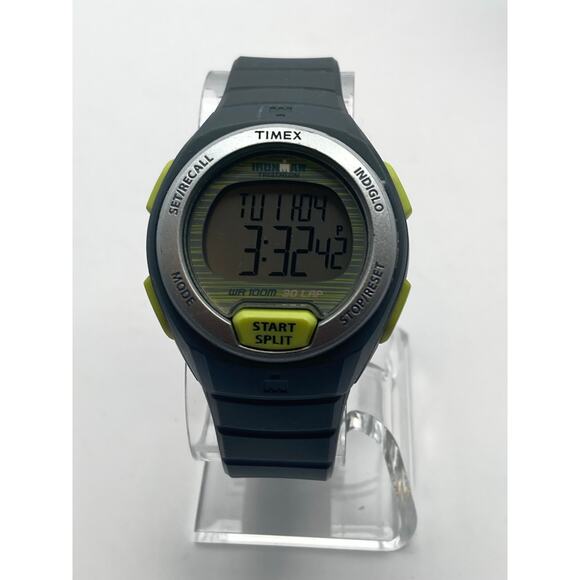 Timex Ironman Triathlon Mens Womens Watch 38mm Timer Alarm WR Indiglo Day Date - Picture 11 of 12
